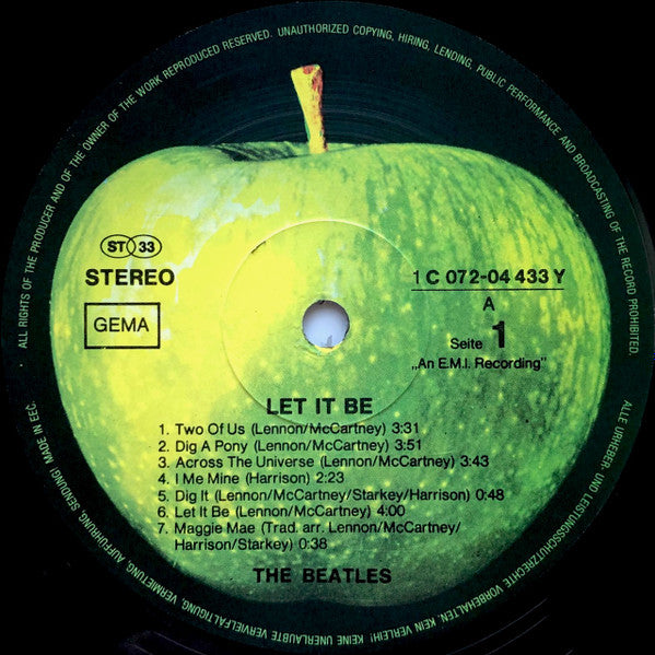 The Beatles : Let It Be (LP, Album, RE)