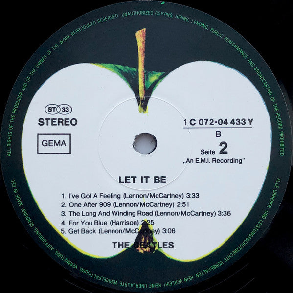 The Beatles : Let It Be (LP, Album, RE)