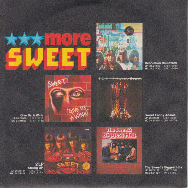 Sweet* : Lost Angels (7", Single)