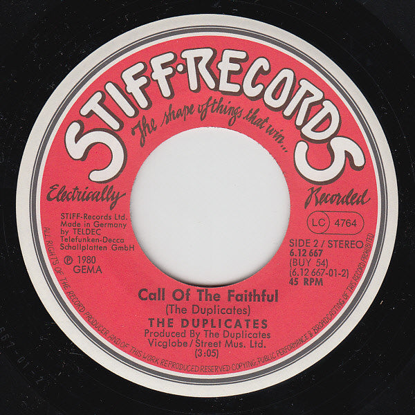 The Duplicates (2) : I Want To Make You Very Happy (7", Single)