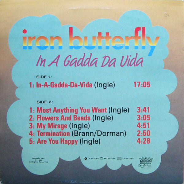 Iron Butterfly : In A Gadda Da Vida (LP, Album, RE)
