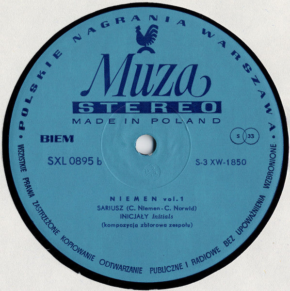 Czesław Niemen : Vol. 1 (LP, Album, Blu)