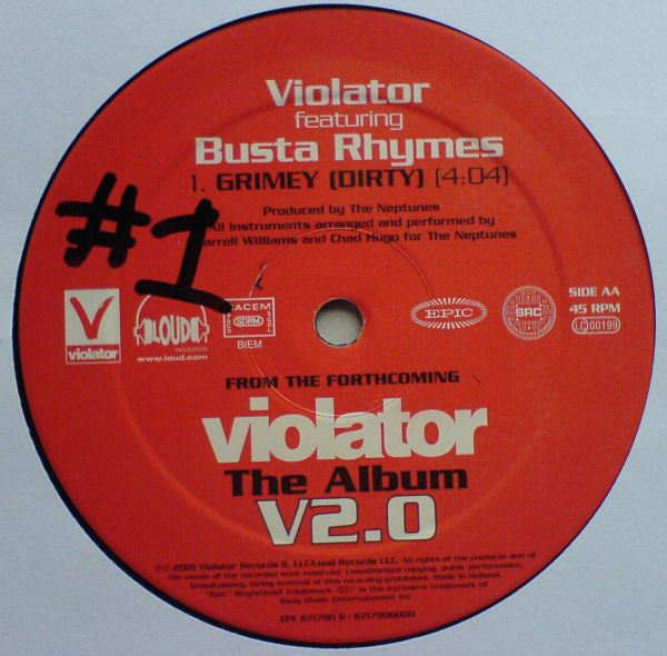 Violator (3) Featuring Busta Rhymes : What It Is (12")