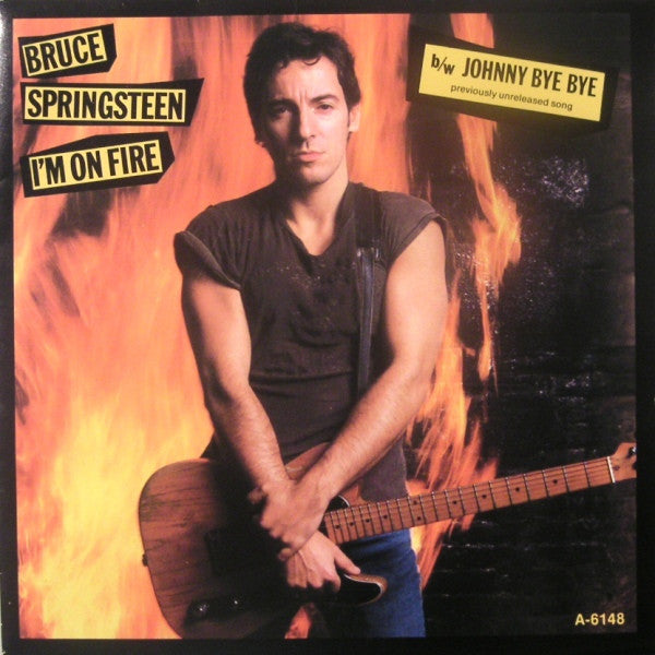 Bruce Springsteen : I'm On Fire (7", Single)