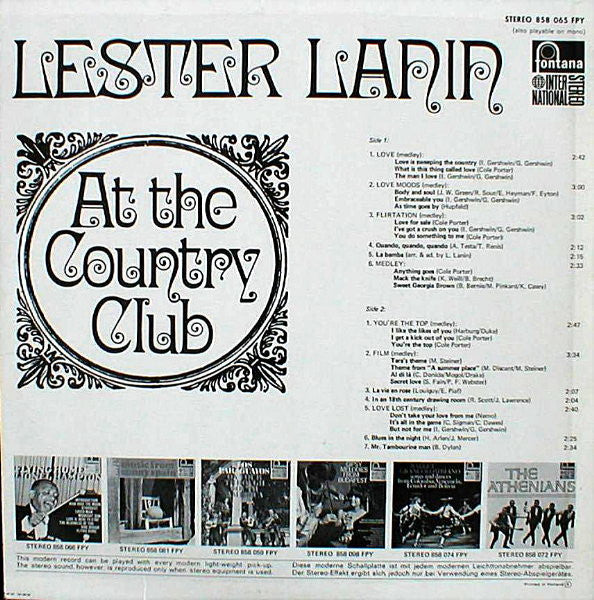 Lester Lanin : At The Country Club (LP)