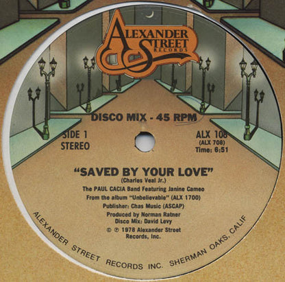 The Paul Cacia Band* Featuring Janine Cameo : Saved By Your Love (12")