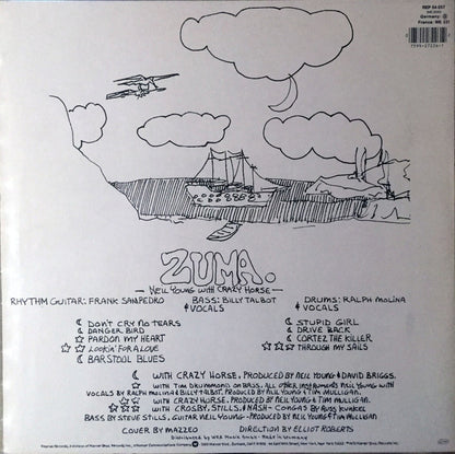 Neil Young With Crazy Horse : Zuma (LP, Album, RE)