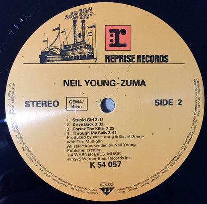 Neil Young With Crazy Horse : Zuma (LP, Album, RE)