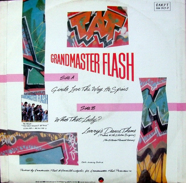 Grandmaster Flash : Girls Love The Way He Spins (12")