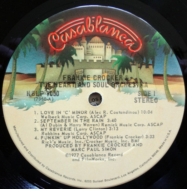 Frankie Crocker & The Heart And Soul Orchestra : Frankie Crocker & The Heart And Soul Orchestra (LP, Album, San)