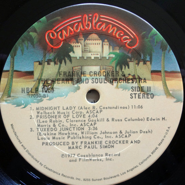 Frankie Crocker & The Heart And Soul Orchestra : Frankie Crocker & The Heart And Soul Orchestra (LP, Album, San)
