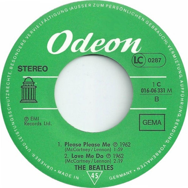 The Beatles : Die Grössten Vier Vol. 8 (7", EP, Mono)