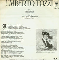 Umberto Tozzi : Alleluia Se (7", Single)
