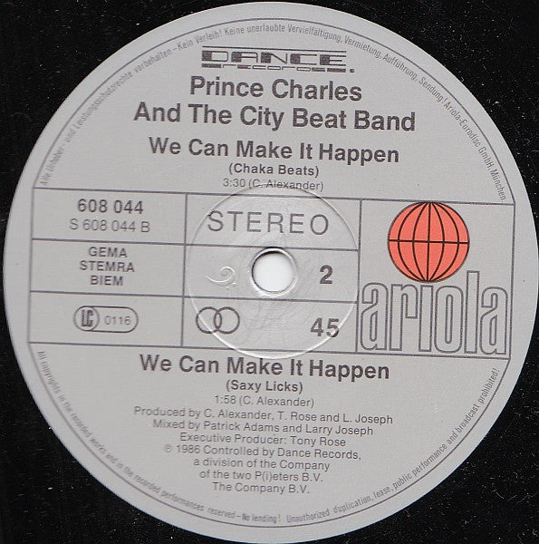 Prince Charles And The City Beat Band : We Can Make It Happen (12")