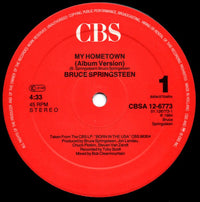 Bruce Springsteen : My Hometown (12", Maxi)