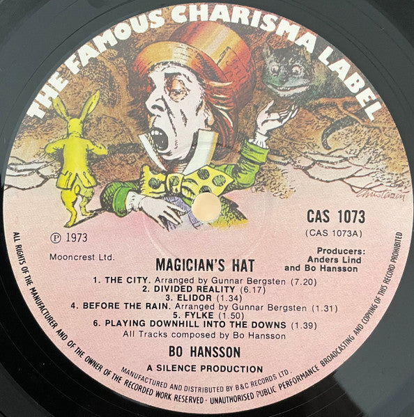 Bo Hansson : Magician's Hat (LP, Album, Lar)