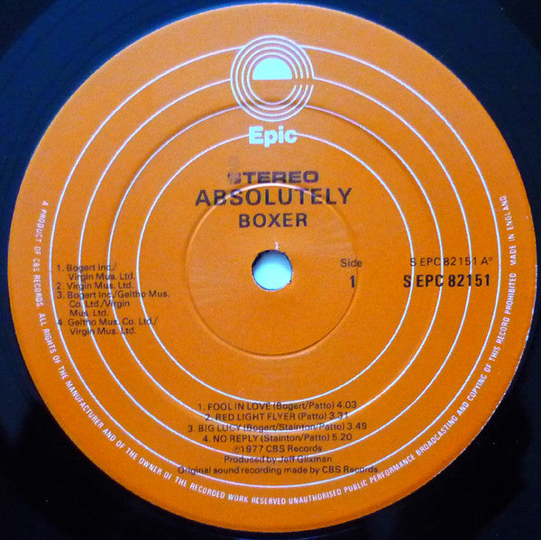 Boxer (2) : Absolutely (LP, Album)