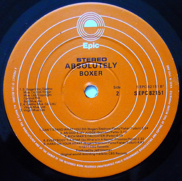 Boxer (2) : Absolutely (LP, Album)