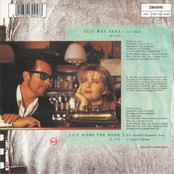 David A. Stewart And Featuring Candy Dulfer : Lily Was Here (7", Single)