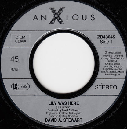 David A. Stewart And Featuring Candy Dulfer : Lily Was Here (7", Single)