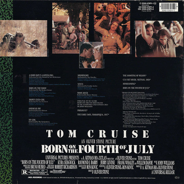Various : Born On The Fourth Of July - Motion Picture Soundtrack Album (LP, Album, Comp)