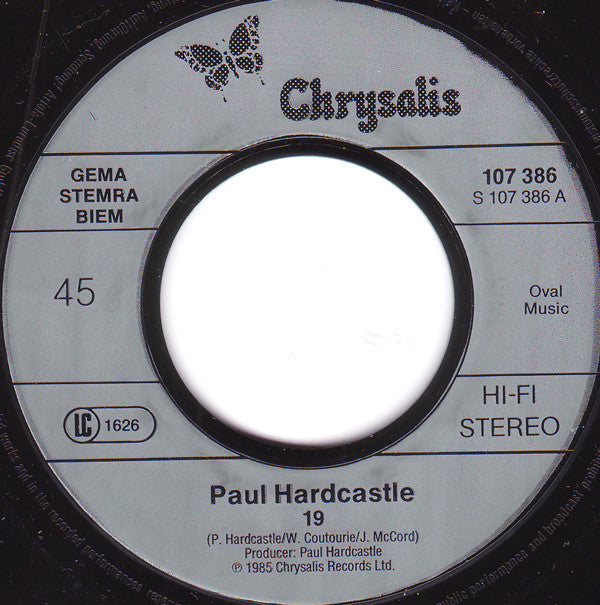 Paul Hardcastle : 19 (7", Single)