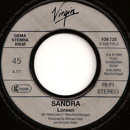 Sandra : Loreen (7", Single)