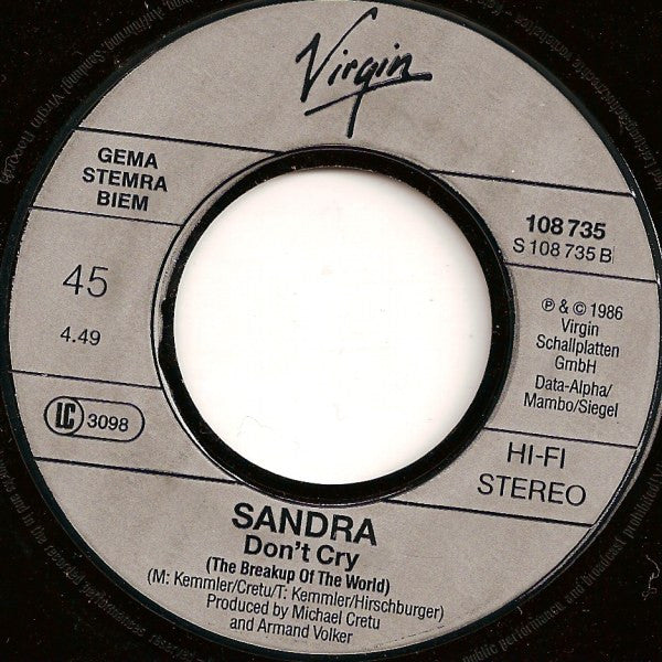 Sandra : Loreen (7", Single)