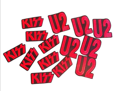 Geborduurde U2 of KISS Band Patch