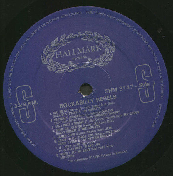 Various : Rockabilly Rebels 16 Hot Rockers (LP, Album, Comp)