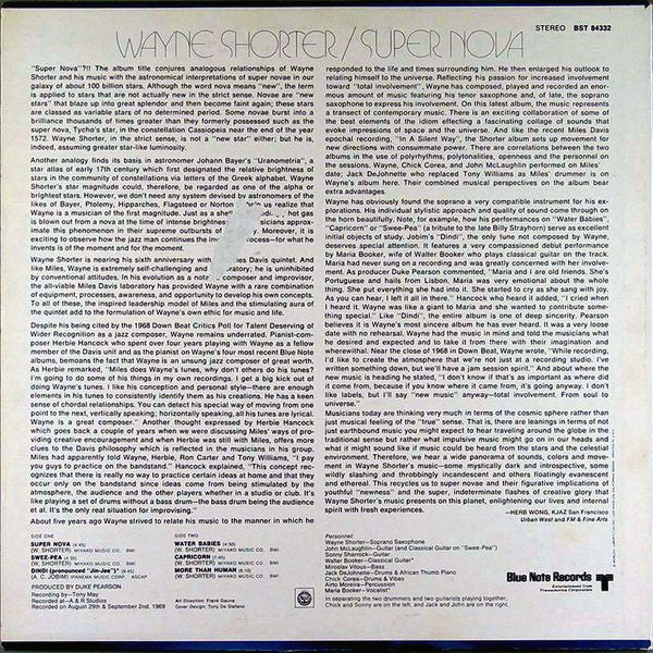 Wayne Shorter : Super Nova (LP, Album)