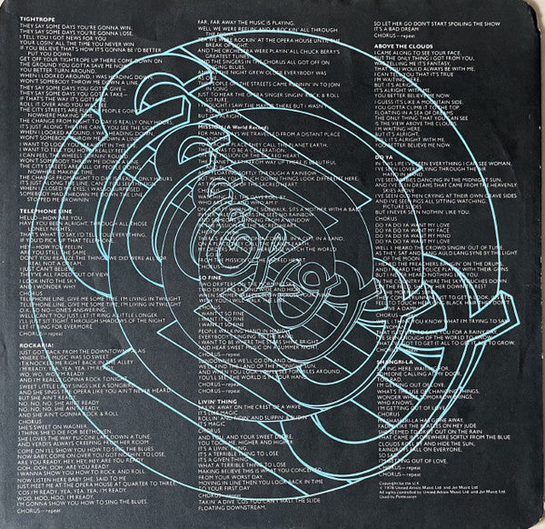 Electric Light Orchestra : A New World Record (LP, Album, RE, Emb)