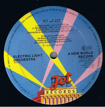 Electric Light Orchestra : A New World Record (LP, Album, RE, Emb)