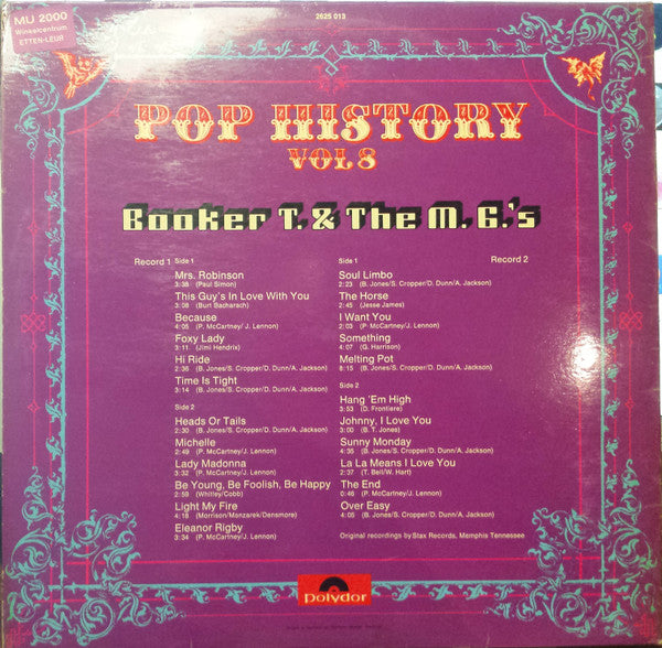 Booker T & The MG's : Pop History Vol. 8 (2xLP, Comp, Gat)