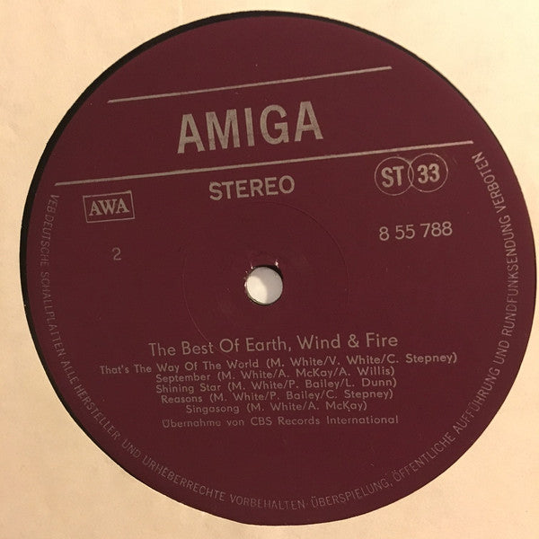 Earth, Wind & Fire : The Best Of Earth, Wind & Fire (LP, Comp, Red)