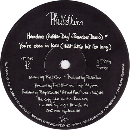 Phil Collins : I Wish It Would Rain Down (12", Single, Lim)