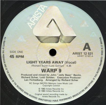Warp 9 : Light Years Away (12")