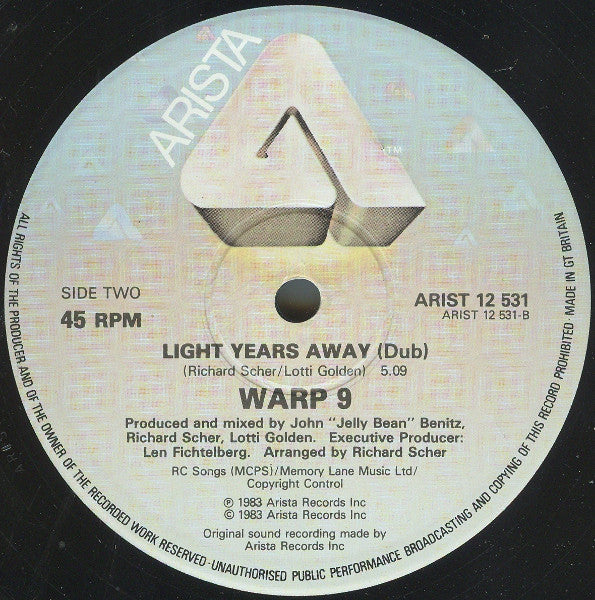 Warp 9 : Light Years Away (12")