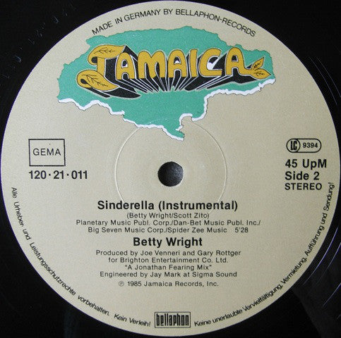 Betty Wright : Sinderella (12", Maxi)
