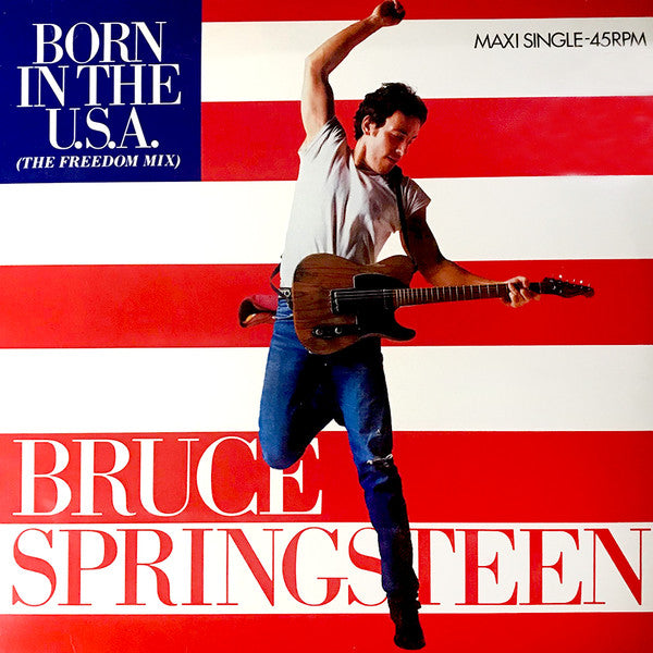 Bruce Springsteen : Born In The U.S.A. (12", Maxi, RP, Red)