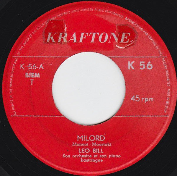 Leo Bill : Milord (7", Single)