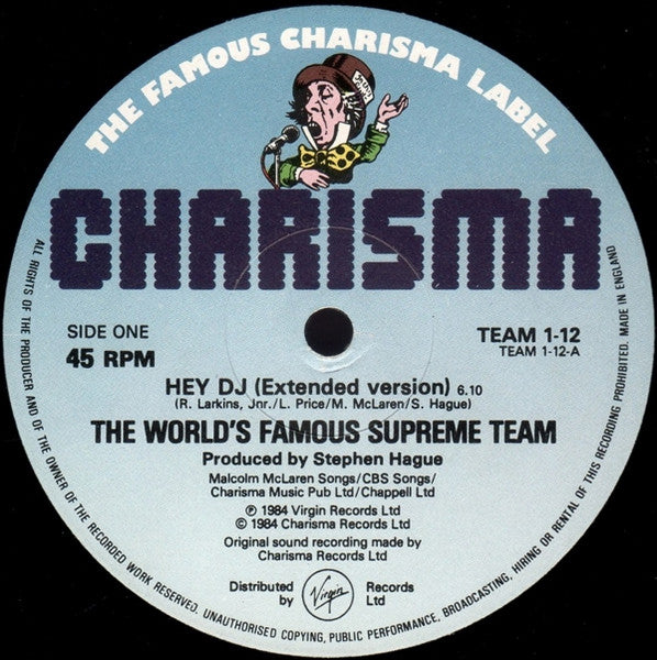 World's Famous Supreme Team : Hey! D.J. (12")