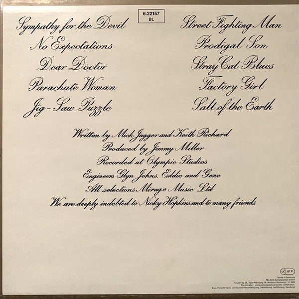 Rolling Stones* : Beggars Banquet (LP, Album, RE, Tel)