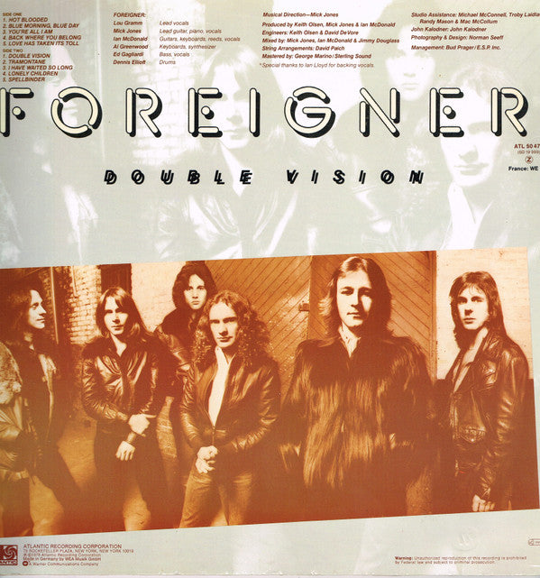 Foreigner : Double Vision (LP, Album, RE)