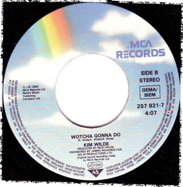 Kim Wilde : Never Trust A Stranger (7", Single)