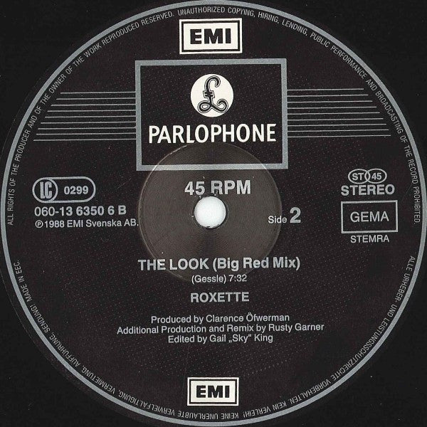 Roxette : The Look (12", Maxi)