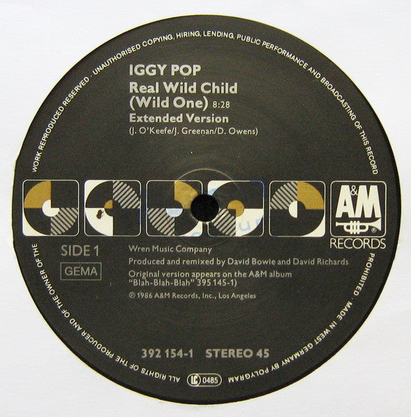 Iggy Pop : Real Wild Child (Wild One) (12", Maxi)
