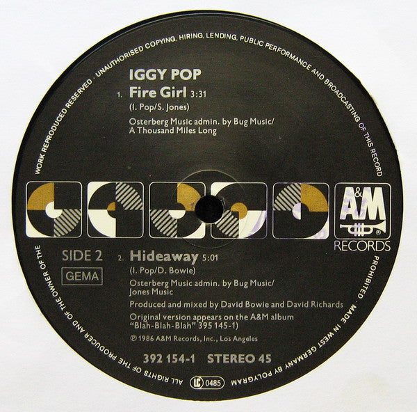 Iggy Pop : Real Wild Child (Wild One) (12", Maxi)