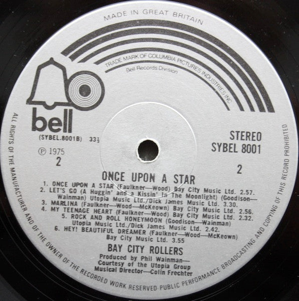 Bay City Rollers : Once Upon A Star (LP, Album)