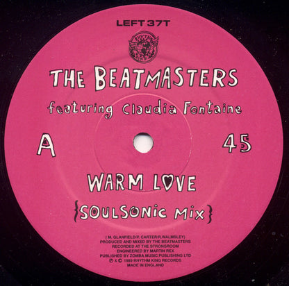 The Beatmasters Featuring Claudia Fontaine : Warm Love (12", Single)